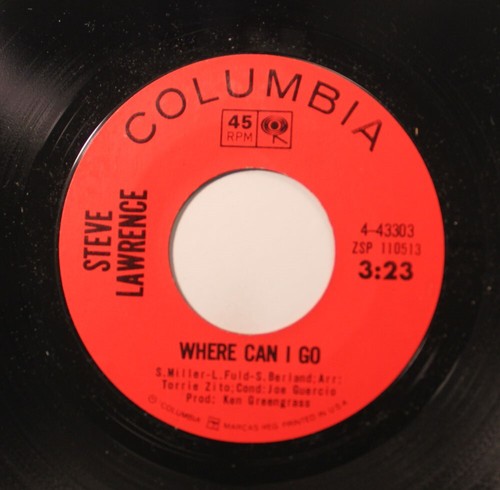Pop steve lawrence where - pop,
